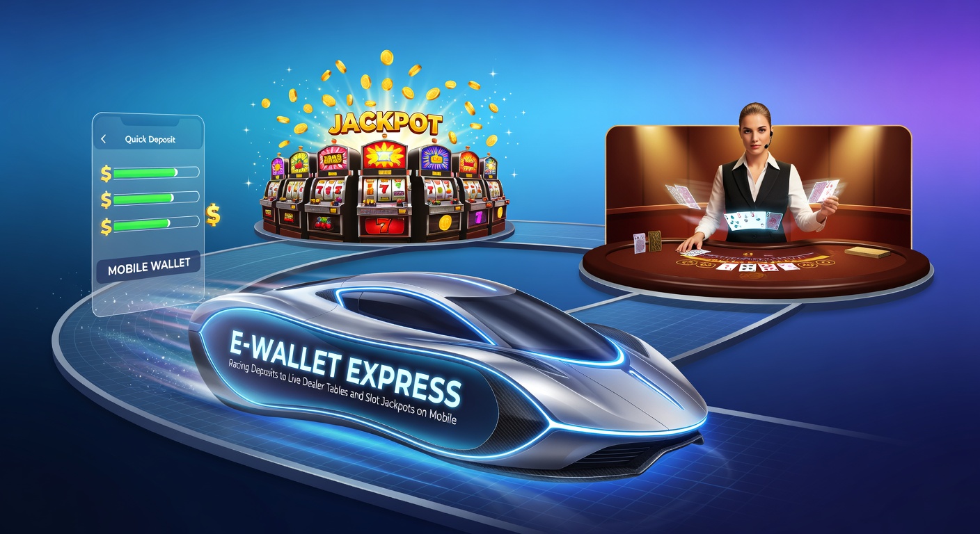 Mobile screen showing e-wallet deposit confirmation speeding to a live dealer blackjack table with chips stacking up