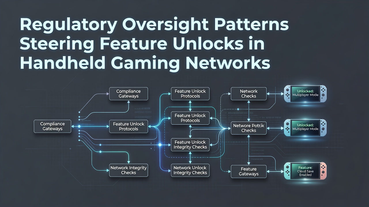 Regulatory patterns influencing feature unlocks across handheld gaming devices and networks